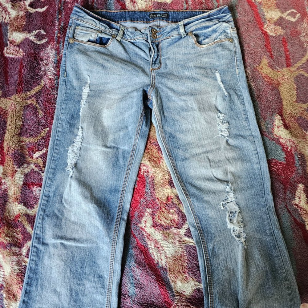 RB ROYAL BLUE Womens Jeans Bootcut Sz 17